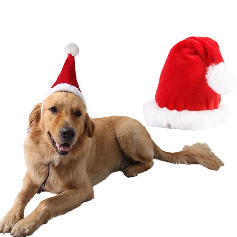 Wiz BBQT Adjustable 3D Christmas Santa Hat for Dogs Cats (Large) - Image 2